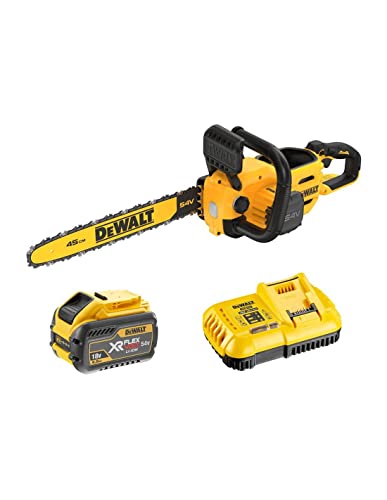 Kettensäge 45 cm + Akku Flexvolt 9Ah + Ladegerät Dewalt DCMCS574X1 von DEWALT