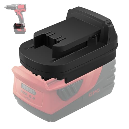 DEWDYS Adapter für Hilti auf M18 Akku, für Hilti 22 V B22 Li-Ion auf Akku, konvertiert für Milwaukee 18 V M18 Akku, Power für Milwaukee 18 Volt M18 Akku-Bohrmaschine/Treiber-Elektrowerkzeuge DEWDYS Adapter für Hilti auf M18 Akku, für Hilti 22 V B22 Li-Ion auf Akku, konvertiert für Milwaukee 18 V M18 Akku, Power für Milwaukee 18 Volt M18 Akku-Bohrmaschine/Treiber-Elektrowerkzeuge von DEWDYS