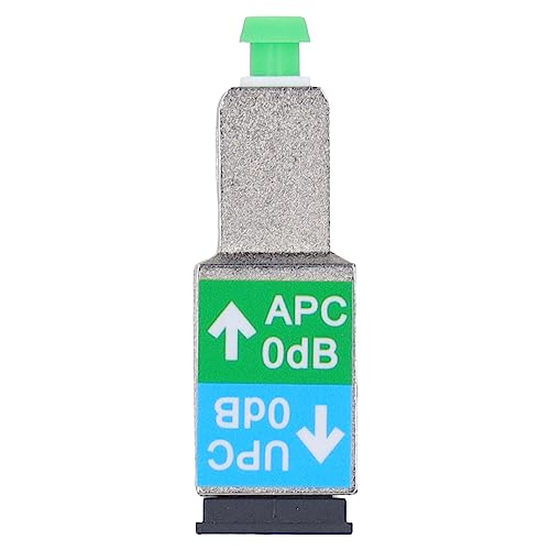 DEWIN Glasfaser-Stecker, Glasfaser-Stecker-Adapter, SC-APC-Stecker auf UPC-Buchse Hybrid-Konverter Kompatibel Mit Visueller Fehlerortung für SC/APC SC/UPC und Multimeter（Silber） von DEWIN