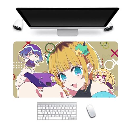 DEXSHUN Hoshino Ai Mauspad, großes Anime-Mauspad 800 x 300 mm, Hoshino Ai, Tastaturpad, Schreibtischpad, Gaming Anime Zubehör, rutschfeste Gummibasis, wasserdicht, leicht zu waschen DEXSHUN Hoshino Ai Mauspad, großes Anime-Mauspad 800 x 300 mm, Hoshino Ai, Tastaturpad, Schreibtischpad, Gaming Anime Zubehör, rutschfeste Gummibasis, wasserdicht, leicht zu waschen von DEXSHUN