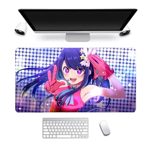 DEXSHUN Hoshino Ai Mauspad, großes Anime-Mauspad 800 x 300 mm, Hoshino Ai, Tastaturpad, Schreibtischpad, Gaming Anime Zubehör, rutschfeste Gummibasis, wasserdicht, leicht zu waschen DEXSHUN Hoshino Ai Mauspad, großes Anime-Mauspad 800 x 300 mm, Hoshino Ai, Tastaturpad, Schreibtischpad, Gaming Anime Zubehör, rutschfeste Gummibasis, wasserdicht, leicht zu waschen von DEXSHUN