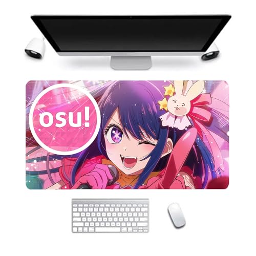 DEXSHUN Hoshino Ai Mauspad, großes Anime-Mauspad 800 x 300 mm, Hoshino Ai, Tastaturpad, Schreibtischpad, Gaming Anime Zubehör, rutschfeste Gummibasis, wasserdicht, leicht zu waschen DEXSHUN Hoshino Ai Mauspad, großes Anime-Mauspad 800 x 300 mm, Hoshino Ai, Tastaturpad, Schreibtischpad, Gaming Anime Zubehör, rutschfeste Gummibasis, wasserdicht, leicht zu waschen von DEXSHUN