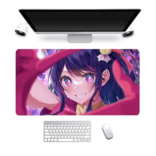 DEXSHUN Hoshino Ai Mauspad, großes Anime-Mauspad 800 x 300 mm, Hoshino Ai, Tastaturpad, Schreibtischpad, Gaming Anime Zubehör, rutschfeste Gummibasis, wasserdicht, leicht zu waschen DEXSHUN Hoshino Ai Mauspad, großes Anime-Mauspad 800 x 300 mm, Hoshino Ai, Tastaturpad, Schreibtischpad, Gaming Anime Zubehör, rutschfeste Gummibasis, wasserdicht, leicht zu waschen von DEXSHUN