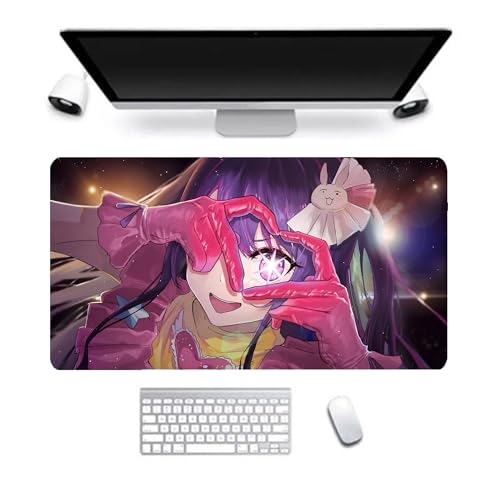 DEXSHUN Hoshino Ai Mauspad, großes Anime-Mauspad 800 x 300 mm, Hoshino Ai, Tastaturpad, Schreibtischpad, Gaming Anime Zubehör, rutschfeste Gummibasis, wasserdicht, leicht zu waschen DEXSHUN Hoshino Ai Mauspad, großes Anime-Mauspad 800 x 300 mm, Hoshino Ai, Tastaturpad, Schreibtischpad, Gaming Anime Zubehör, rutschfeste Gummibasis, wasserdicht, leicht zu waschen von DEXSHUN