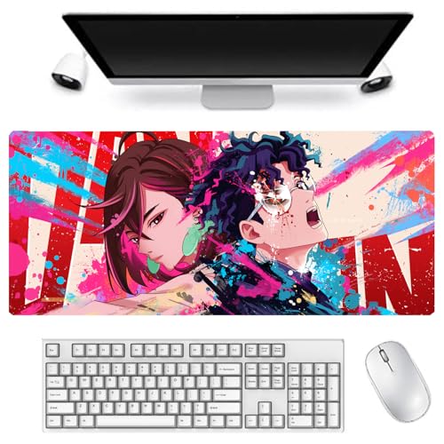 DEXSHUN Okarun Mauspad, großes Anime-Mauspad 900 x 400 mm, Okarun, Tastaturpad, Schreibtischpad, Gaming Anime Zubehör, rutschfeste Gummibasis, wasserdicht, leicht zu waschen DEXSHUN Okarun Mauspad, großes Anime-Mauspad 900 x 400 mm, Okarun, Tastaturpad, Schreibtischpad, Gaming Anime Zubehör, rutschfeste Gummibasis, wasserdicht, leicht zu waschen von DEXSHUN