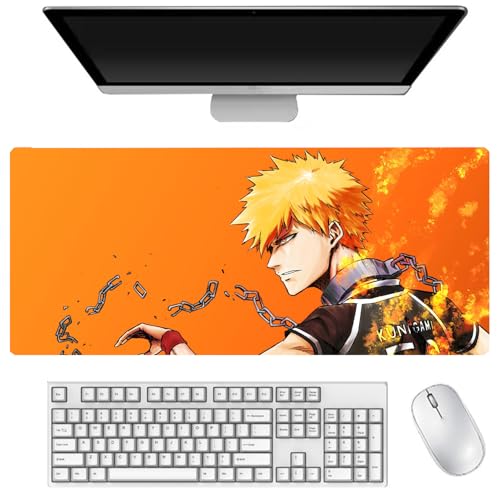 Seishiro Nagi Mauspad, großes Anime-Mauspad 900 x 400 mm, Isagi Yoichi, Chigiri Hyoma, Tastaturpad, Schreibtischpad, Gaming Anime Zubehör, rutschfeste Gummibasis, wasserdicht, leicht zu waschen von DEXSHUN