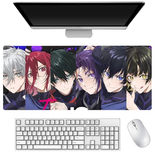 Seishiro Nagi Mauspad, großes Anime-Mauspad 900 x 400 mm, Isagi Yoichi, Chigiri Hyoma, Tastaturpad, Schreibtischpad, Gaming Anime Zubehör, rutschfeste Gummibasis, wasserdicht, leicht zu waschen Seishiro Nagi Mauspad, großes Anime-Mauspad 900 x 400 mm, Isagi Yoichi, Chigiri Hyoma, Tastaturpad, Schreibtischpad, Gaming Anime Zubehör, rutschfeste Gummibasis, wasserdicht, leicht zu waschen von DEXSHUN