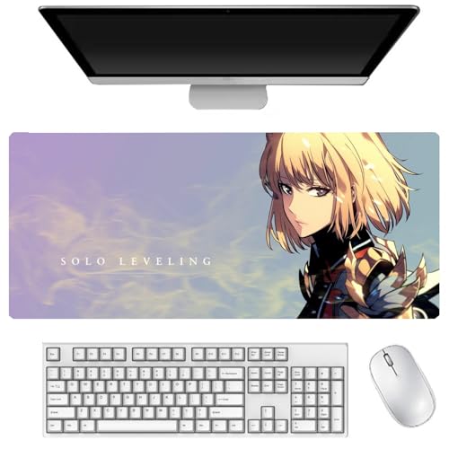Sung Jin Woo Mauspad Cha Hae-In Gaming Mouse Pad 400 x 900 mm, Tastaturpad, Schreibtischpad, Gaming Anime Zubehör, rutschfeste Gummibasis, wasserdicht, leicht zu waschen Sung Jin Woo Mauspad Cha Hae-In Gaming Mouse Pad 400 x 900 mm, Tastaturpad, Schreibtischpad, Gaming Anime Zubehör, rutschfeste Gummibasis, wasserdicht, leicht zu waschen von DEXSHUN