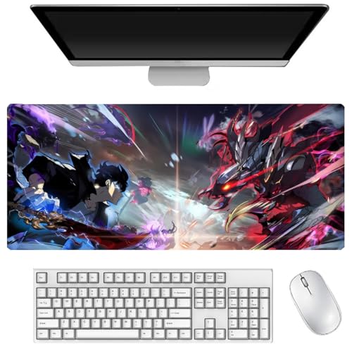 Sung Jin Woo Mauspad Cha Hae-In Gaming Mouse Pad 400 x 900 mm, Tastaturpad, Schreibtischpad, Gaming Anime Zubehör, rutschfeste Gummibasis, wasserdicht, leicht zu waschen Sung Jin Woo Mauspad Cha Hae-In Gaming Mouse Pad 400 x 900 mm, Tastaturpad, Schreibtischpad, Gaming Anime Zubehör, rutschfeste Gummibasis, wasserdicht, leicht zu waschen von DEXSHUN