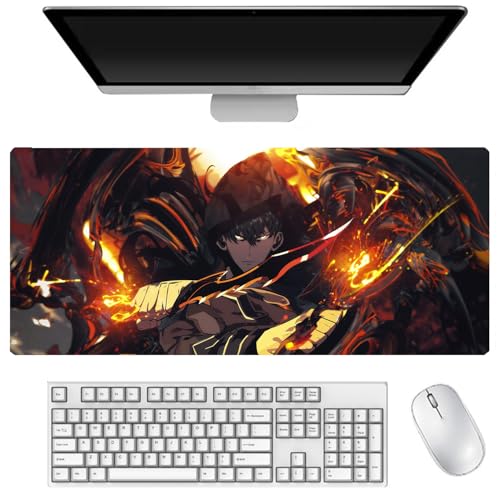 Sung Jin Woo Mauspad Cha Hae-In Gaming Mouse Pad 400 x 900 mm, Tastaturpad, Schreibtischpad, Gaming Anime Zubehör, rutschfeste Gummibasis, wasserdicht, leicht zu waschen Sung Jin Woo Mauspad Cha Hae-In Gaming Mouse Pad 400 x 900 mm, Tastaturpad, Schreibtischpad, Gaming Anime Zubehör, rutschfeste Gummibasis, wasserdicht, leicht zu waschen von DEXSHUN