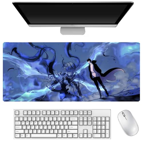 Sung Jin Woo Mauspad Cha Hae-In Gaming Mouse Pad 400 x 900 mm, Tastaturpad, Schreibtischpad, Gaming Anime Zubehör, rutschfeste Gummibasis, wasserdicht, leicht zu waschen Sung Jin Woo Mauspad Cha Hae-In Gaming Mouse Pad 400 x 900 mm, Tastaturpad, Schreibtischpad, Gaming Anime Zubehör, rutschfeste Gummibasis, wasserdicht, leicht zu waschen von DEXSHUN