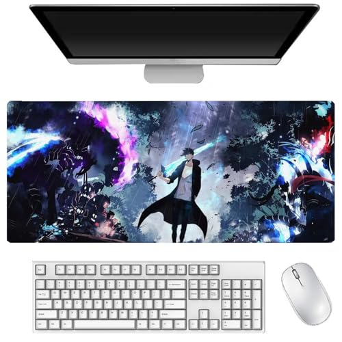 Sung Jin Woo Mauspad Cha Hae-In Gaming Mouse Pad 400 x 900 mm, Tastaturpad, Schreibtischpad, Gaming Anime Zubehör, rutschfeste Gummibasis, wasserdicht, leicht zu waschen Sung Jin Woo Mauspad Cha Hae-In Gaming Mouse Pad 400 x 900 mm, Tastaturpad, Schreibtischpad, Gaming Anime Zubehör, rutschfeste Gummibasis, wasserdicht, leicht zu waschen von DEXSHUN