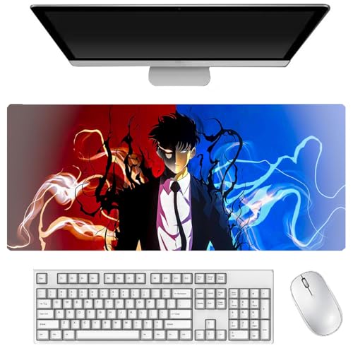 Sung Jin Woo Mauspad Cha Hae-In Gaming Mouse Pad 400 x 900 mm, Tastaturpad, Schreibtischpad, Gaming Anime Zubehör, rutschfeste Gummibasis, wasserdicht, leicht zu waschen Sung Jin Woo Mauspad Cha Hae-In Gaming Mouse Pad 400 x 900 mm, Tastaturpad, Schreibtischpad, Gaming Anime Zubehör, rutschfeste Gummibasis, wasserdicht, leicht zu waschen von DEXSHUN