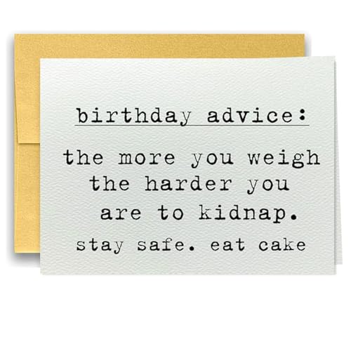 DEYROS Snarky Geburtstagskarte, lustige Geschenke, humorvolle Geburtstagskarte mit Umschlag, unhöflich, dass du jünger als ich bist. Aber Ok., lustige Geburtstagskarte für sie/für ihn (A) von DEYROS