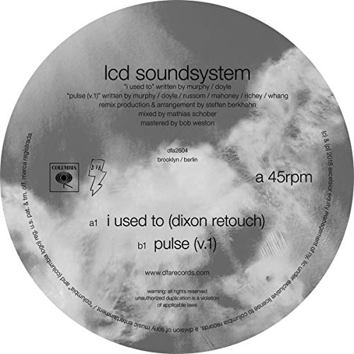 I Used to (Dixon Retouch)/Pulse (V.1) [Vinyl Maxi-Single] von DFA RECORDS