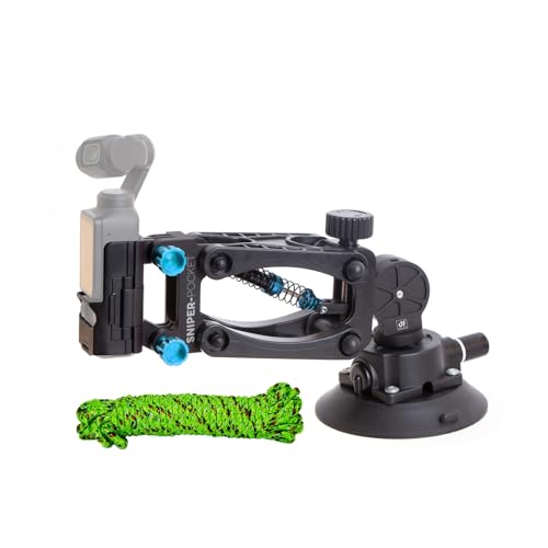 Osmo Pocket 3 Autohalterung, stoßdämpfend, Z-Achse, Auto-Dämpfungsfederarm mit Sicherheitsverriegelungsseil, 60 kg belastbar, kompatibel mit DJI Osmo Pocket2 Pocket3/GoPro Action Camera insta 360 von DFCINE