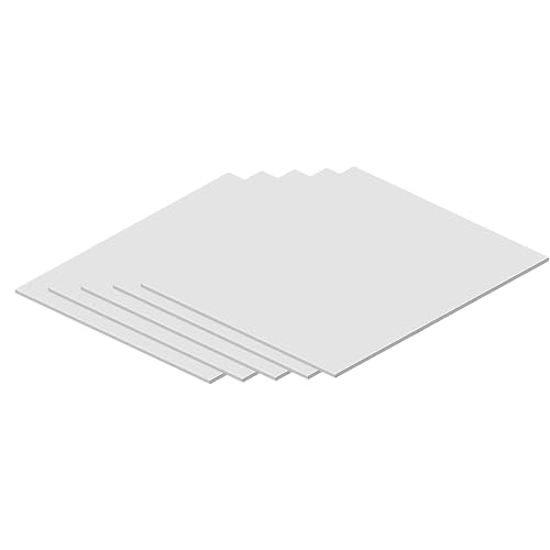 DFDPAXL 5 Stück Dicke 3 Mm Weiße Schaumstoffplatte PVC-Platte Montageplatte Geeignet Für Sandtisch Architekturmodellierung,400×600×3mm von DFDPAXL
