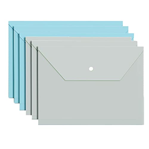 DFGF Klarsichtmappe Dickes Material mit hoher Kapazität Wasserdichtes Informationspaket Studentenprüfungstasche Büroaufbewahrungstasche (Farbe: grau) von DFGF