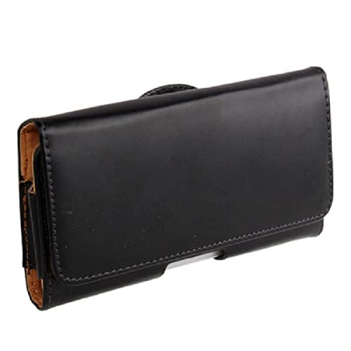 DFV mobile - Gürteltasche Holster Etui mit horizontalem aus glattem Kunstleder für Emporia Smart.5 (2021) - Schwarz von DFV mobile