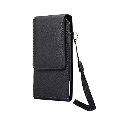 DFV mobile - Gürteltasche Holster Kartenhalter Etui mit Gürtelclips Swivel 360º Kunstleder für iPhone Se (2022) - Schwarz von DFV mobile