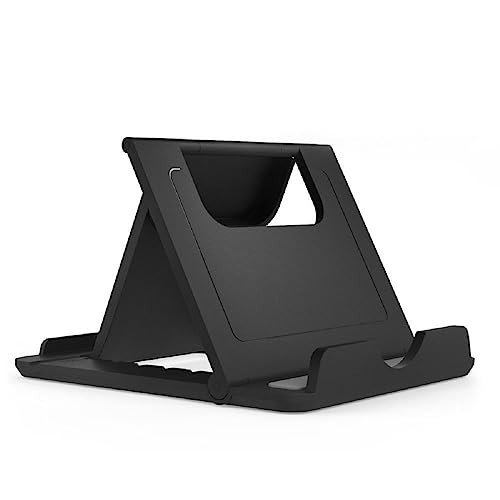 DFV mobile - Holder Desk Adjustable Multi-Angle Folding Desktop Stand für Smartphone and Tablet für Samsung Galaxy Tab Active 3 8.0 (2020) - Black von DFV mobile