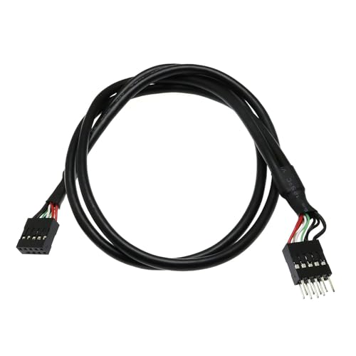 DGBRSM Internes USB-Motherboard-Header-Kabel, 9-poliger Stecker auf Buchse, internes Motherboard-Header-Kabel DGBRSM Internes USB-Motherboard-Header-Kabel, 9-poliger Stecker auf Buchse, internes Motherboard-Header-Kabel von DGBRSM