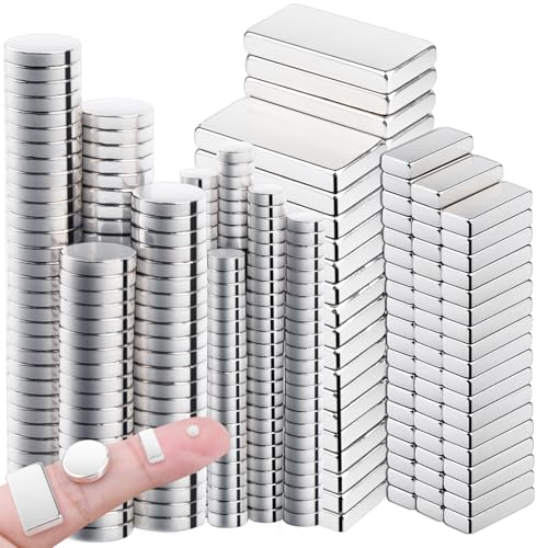 410 Stück Magnete Stark, 4 Verschiedene Größen, Neodym Magnete Extra Stark, Magnete für Magnettafel, Magnete Klein Stark Mini Magnete für Whiteboard, Pinnwand, Magneten Starker Halt von DGDUBRB