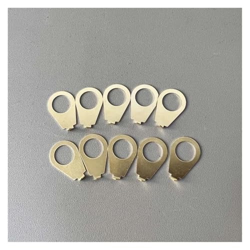 10 Stücke Gitarre Knöpfe Zeiger Platten 3/8 "Größe Zeiger Anzeige Scheiben Für LP Elektrische Gitarren Zubehör(Gold) von DGRTYG