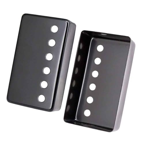 Metall Humbucker Pickup Abdeckung Für LP Stil Elektrische Gitarre Silber Schwarz Zubehör(Black,52) von DGRTYG