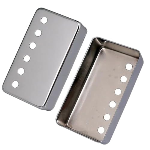 Metall Humbucker Pickup Abdeckung Für LP Stil Elektrische Gitarre Silber Schwarz Zubehör(Silver,52) von DGRTYG