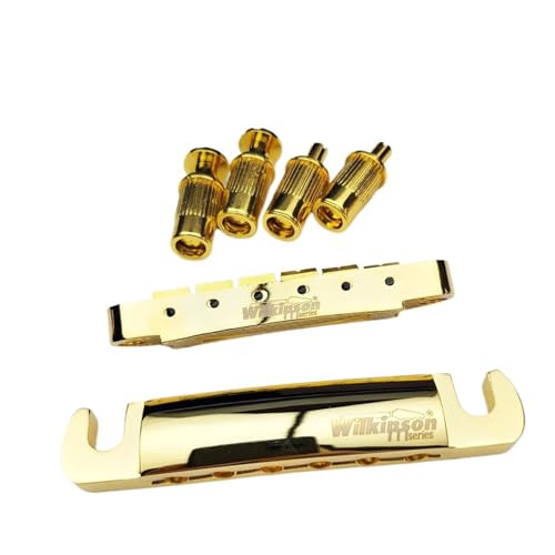 SG/LP E-Gitarre Fester Steg Saitenhalter Gold Gitarrenteile Brücke SG/LP E-Gitarre Fester Steg Saitenhalter Gold Gitarrenteile Brücke von DGRTYG