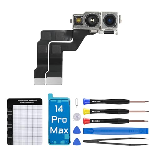 DGSCSMY Frontkamera-Ersatz für iPhone 14 Pro Max mit vollständigem Reparaturwerkzeug-Set DGSCSMY Frontkamera-Ersatz für iPhone 14 Pro Max mit vollständigem Reparaturwerkzeug-Set von DGSCSMY