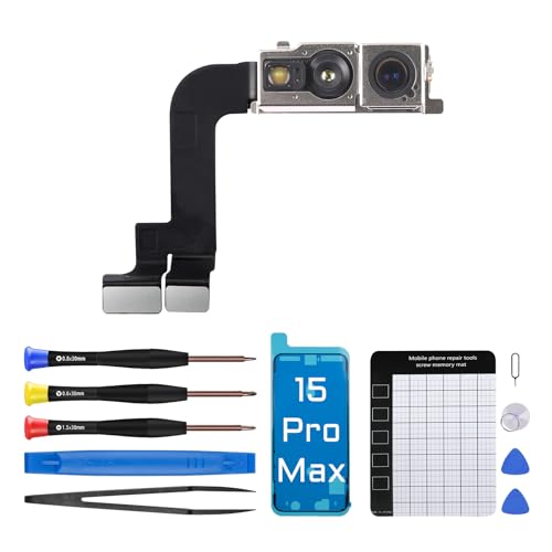 DGSCSMY Frontkamera-Ersatz für iPhone 15 Pro Max mit vollständigem Reparaturwerkzeug-Set DGSCSMY Frontkamera-Ersatz für iPhone 15 Pro Max mit vollständigem Reparaturwerkzeug-Set von DGSCSMY