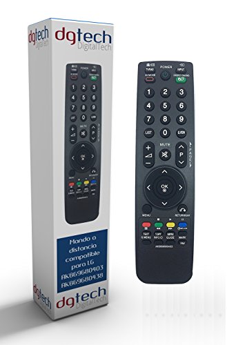 DigitalTech® - Ersatzfernbedienung für Fernseher LG AKB69680403 AKB69680438 kompatibel von DGTech