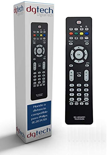 DigitalTech® - Philips TV Ersatzfernbedienung RC2034301/01/01 kompatibel von DGTech