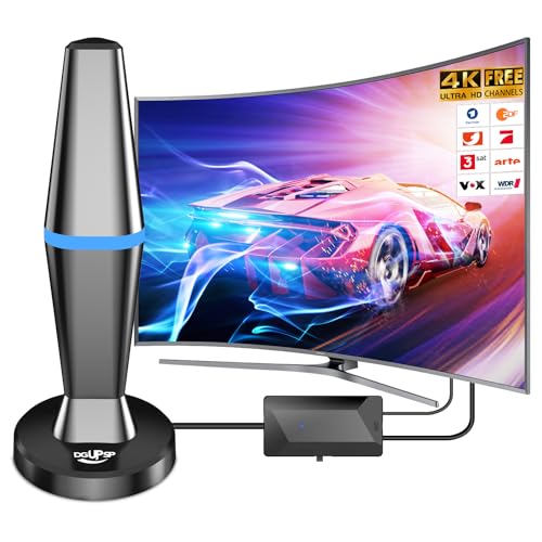 DVBT2 Antenne, DVB-T/DVB-T2-Antenne, Stärkere Stabantenne für digitales Fernsehen/Digital TV/DAB Radio/DVB-T2 Tuner Stick, Maximale Signalqualität - Mit Magnetfuß 3m Kabel DVBT2 Antenne, DVB-T/DVB-T2-Antenne, Stärkere Stabantenne für digitales Fernsehen/Digital TV/DAB Radio/DVB-T2 Tuner Stick, Maximale Signalqualität - Mit Magnetfuß 3m Kabel von DGUPSP
