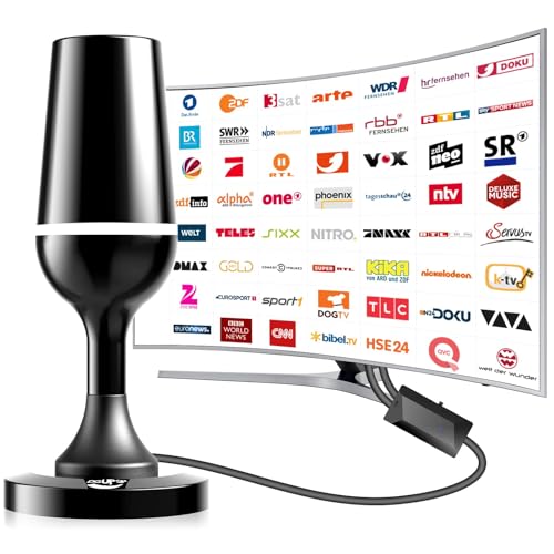 DVBT2 Antenne, DVB-T/DVB-T2-Antenne, Stärkere Stabantenne für digitales Fernsehen/Digital TV/DAB Radio/DVB-T2 Tuner Stick, Maximale Signalqualität - Mit Magnetfuß 3m Kabel DVBT2 Antenne, DVB-T/DVB-T2-Antenne, Stärkere Stabantenne für digitales Fernsehen/Digital TV/DAB Radio/DVB-T2 Tuner Stick, Maximale Signalqualität - Mit Magnetfuß 3m Kabel von DGUPSP