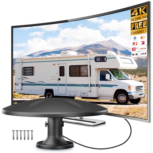 DVBT2 Antenne, zimmerantenne DVB-T & DVB-T2 Antennen mit Verstärker, Großer Reichweite und 360° Empfang, Zimmerantenne für Fernseher mit Starkem Magnetfuß, Geeignet für 4K 1080p & Alle TV-Geräte DVBT2 Antenne, zimmerantenne DVB-T & DVB-T2 Antennen mit Verstärker, Großer Reichweite und 360° Empfang, Zimmerantenne für Fernseher mit Starkem Magnetfuß, Geeignet für 4K 1080p & Alle TV-Geräte von DGUPSP