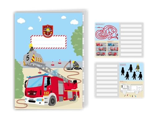Schreibheft * FEUERWEHR * mit 32 linierten Seiten in DIN A5 | Liniert, Schule ab 1. Klasse | perfekt für Schule, Einschulung oder Mitgebsel | Feuerwehrmann Feuerwehrauto Kinder Schulanfang Schultüte Schreibheft * FEUERWEHR * mit 32 linierten Seiten in DIN A5 | Liniert, Schule ab 1. Klasse | perfekt für Schule, Einschulung oder Mitgebsel | Feuerwehrmann Feuerwehrauto Kinder Schulanfang Schultüte von DH-Konzept