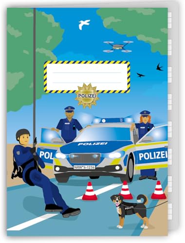Schreibheft * POLIZEI * mit 32 linierten Seiten in DIN A5 | Liniert, Schule ab 1. Klasse | perfekt für Schule, Einschulung oder Mitgebsel | Einhorn Unicorn Mädchen Kinder Schulanfang Schultüte Schreibheft * POLIZEI * mit 32 linierten Seiten in DIN A5 | Liniert, Schule ab 1. Klasse | perfekt für Schule, Einschulung oder Mitgebsel | Einhorn Unicorn Mädchen Kinder Schulanfang Schultüte von DH-Konzept