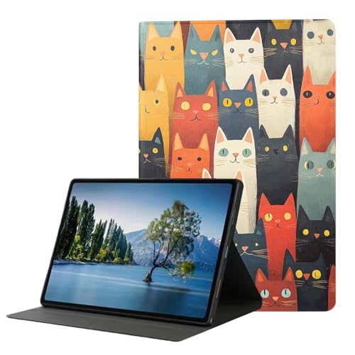 DHEEBFWE Für Samsung Galaxy Tab S8 (2022) und Tab S7 (2020) 11 Zoll (Modelle: SM-X700/X706/T870/T875/T878). Hochwertige Lederhülle mit automatischer Wake/Sleep-Funktion, mehrere Betrachtungswinkel von DHEEBFWE