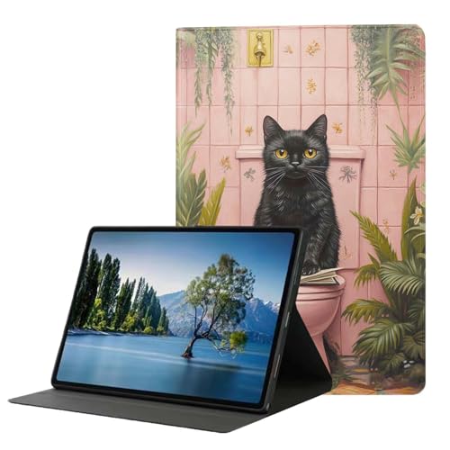 DHEEBFWE Kompatibel mit iPad Air 5. / 4. Generation Hülle 10,9 Zoll (2022/2020), Abdeckung mit automatischer Wake/Sleep-Funktion, stoßfeste harte Rückseite und verstellbare Betrachtungswinkel. Katze von DHEEBFWE