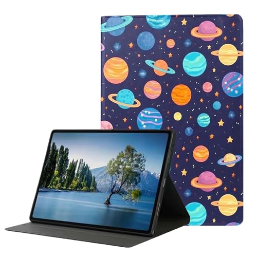 DHEEBFWE Schutzhülle für Samsung Galaxy Tab A 10.1 Tablet 2019 Modell T510 T515 T517, Premium-Leder-Folio-Ständer, automatische Wake/Sleep-Funktion, mehrere Betrachtungsständer, niedliche Planeten DHEEBFWE Schutzhülle für Samsung Galaxy Tab A 10.1 Tablet 2019 Modell T510 T515 T517, Premium-Leder-Folio-Ständer, automatische Wake/Sleep-Funktion, mehrere Betrachtungsständer, niedliche Planeten von DHEEBFWE