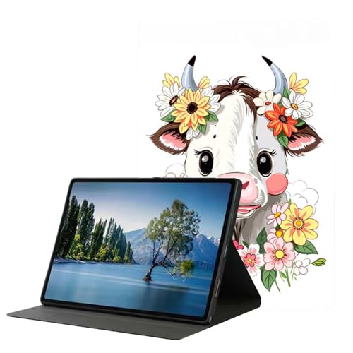 DHEEBFWE Schutzhülle für Samsung Galaxy Tab A 10.1 Tablet 2019 Modell T510 T515 T517, Premium-Leder-Folio-Ständer, automatische Wake/Sleep-Funktion, mehrere Betrachtungsständer, niedliche Kühe mit DHEEBFWE Schutzhülle für Samsung Galaxy Tab A 10.1 Tablet 2019 Modell T510 T515 T517, Premium-Leder-Folio-Ständer, automatische Wake/Sleep-Funktion, mehrere Betrachtungsständer, niedliche Kühe mit von DHEEBFWE