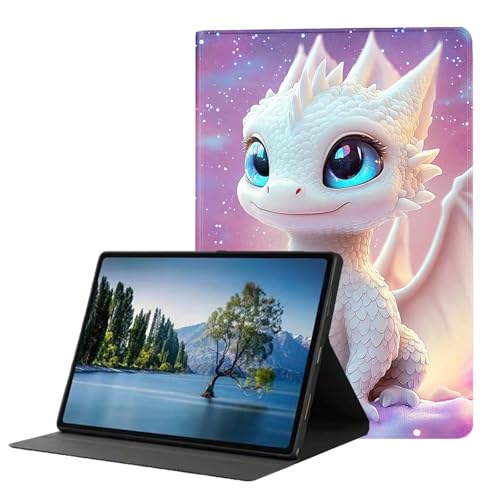 DHEEBFWE Schutzhülle für Samsung Galaxy Tab A 8,4 Zoll SM-T307. Hochwertige Lederhülle mit automatischer Wake-/Sleep-Funktion, mehrere Betrachtungswinkel, niedlicher weißer Drache DHEEBFWE Schutzhülle für Samsung Galaxy Tab A 8,4 Zoll SM-T307. Hochwertige Lederhülle mit automatischer Wake-/Sleep-Funktion, mehrere Betrachtungswinkel, niedlicher weißer Drache von DHEEBFWE
