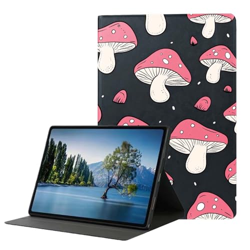 DHEEBFWE Schutzhülle für Samsung Galaxy Tab A 8.0 2019 (SM-T290/T295). Hochwertige Lederhülle mit automatischer Wake-/Sleep-Funktion, mehrere Betrachtungswinkel, niedlicher Cartoon-Pilz von DHEEBFWE