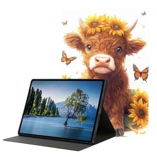 DHEEBFWE Schutzhülle für Samsung Galaxy Tab A9 21,6 cm (8,7 Zoll) 2023 (SM-X110/X115/X117) Tablet-Hülle. Hochwertige Lederhülle mit automatischer Wake-/Sleep-Funktion, mehrere Betrachtungswinkel von DHEEBFWE