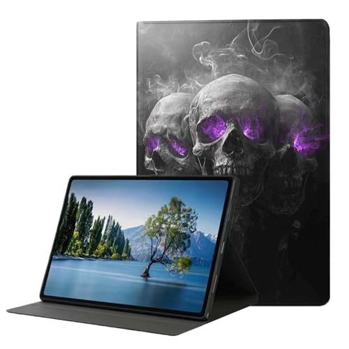 DHEEBFWE Schutzhülle für Samsung Galaxy Tab S6 Lite 26,4 cm (10,4 Zoll) 2024/2022/2020. Hochwertige Lederhülle mit automatischer Wake-/Sleep-Funktion, mehrere Betrachtungswinkel, drei rauchige von DHEEBFWE