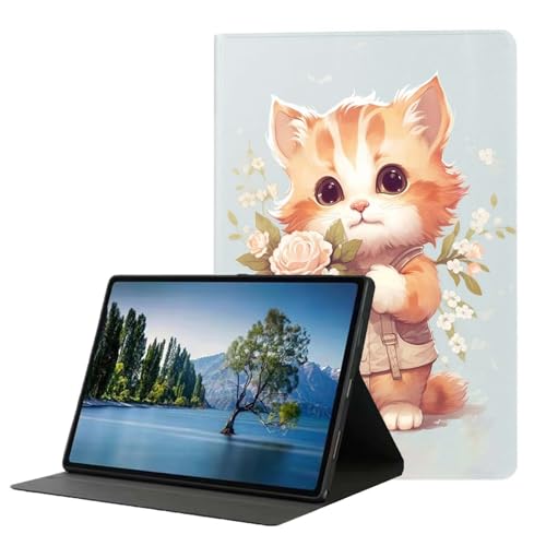 DHEEBFWE Schutzhülle für Samsung Galaxy Tab S6 Lite 26,4 cm (10,4 Zoll) Tablet 2022/2020 (SM-P610/P613/P615/P619), Premium-Leder-Folio-Ständer, automatische Wake-/Sleep-Funktion, mehrere von DHEEBFWE