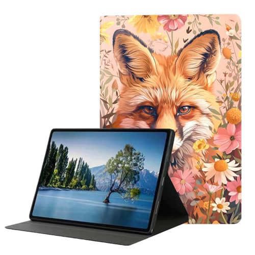 DHEEBFWE Schutzhülle für iPad Pro 4. / 5. / 6. Generation 12,9 Zoll (32,9 cm) 2020/2021/2022, Premium-Leder-Folio-Ständer, automatischer Aufwach-/Schlafmodus, mehrere Betrachtungswinkel, Fuchs mit von DHEEBFWE